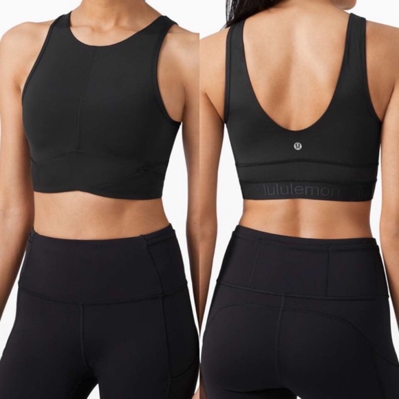 lululemon athletica Tops - Lululemon Final Mile Crop Tank - Black